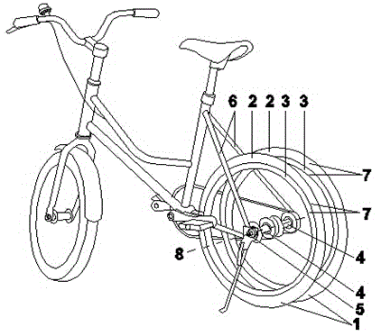 Narrow-distance parallel dual-wheel riding vehicle