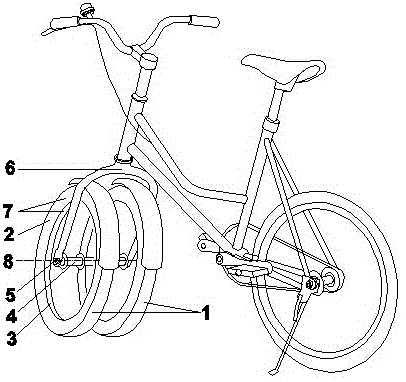 Narrow-distance parallel dual-wheel riding vehicle