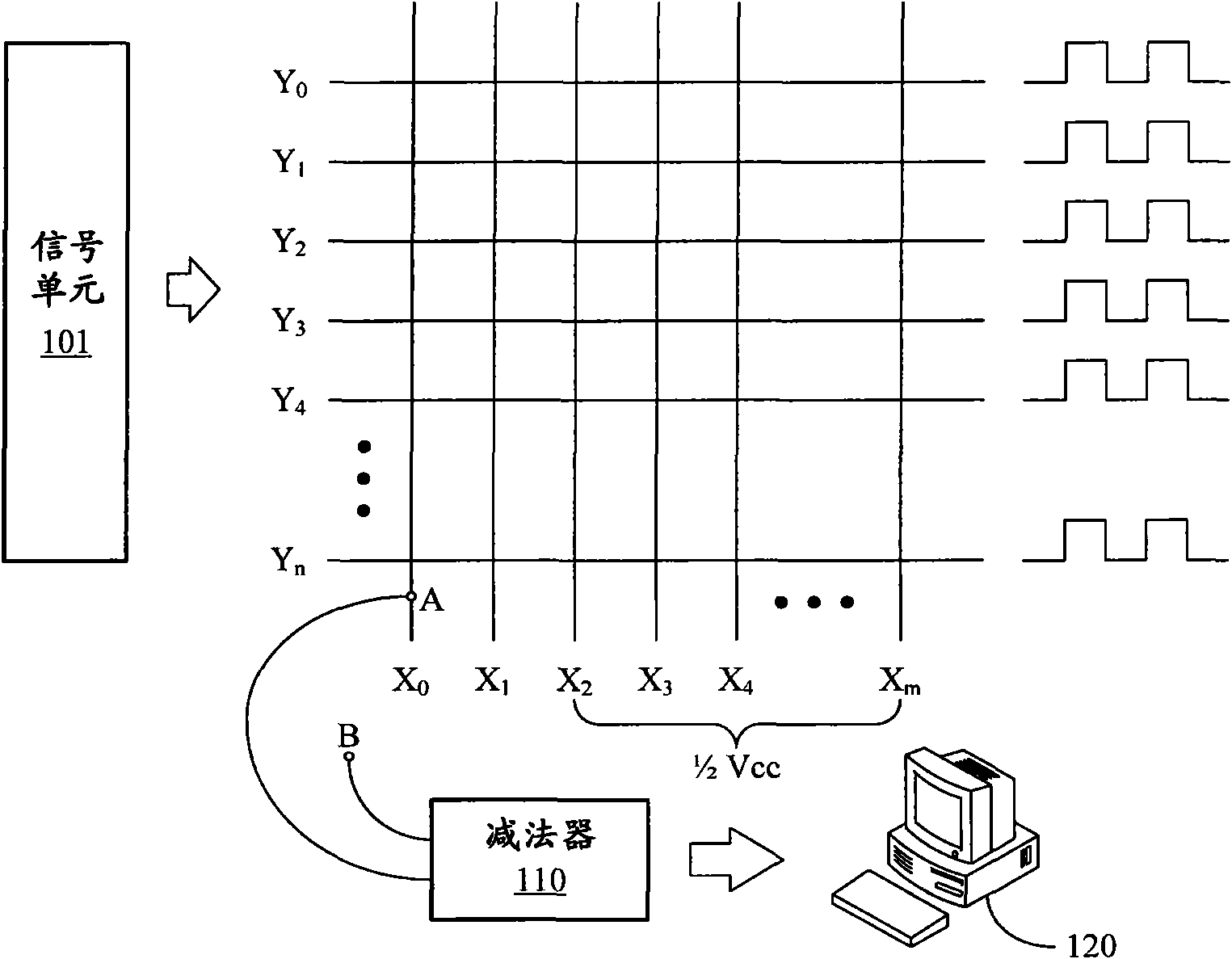Method and device for inspecting strips of touch panel
