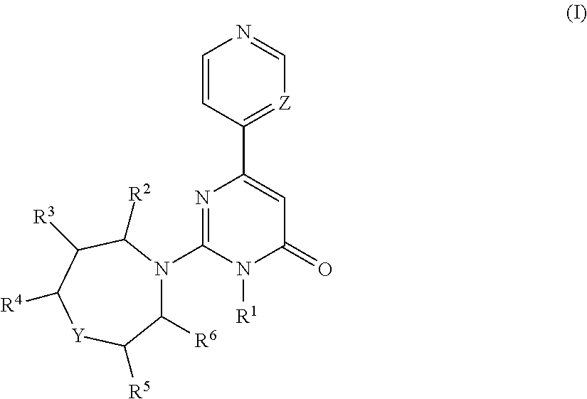 3-[1,4]oxazepane-4-pyrimidone derivatives