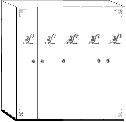 Iron sleeve environment-friendly closet