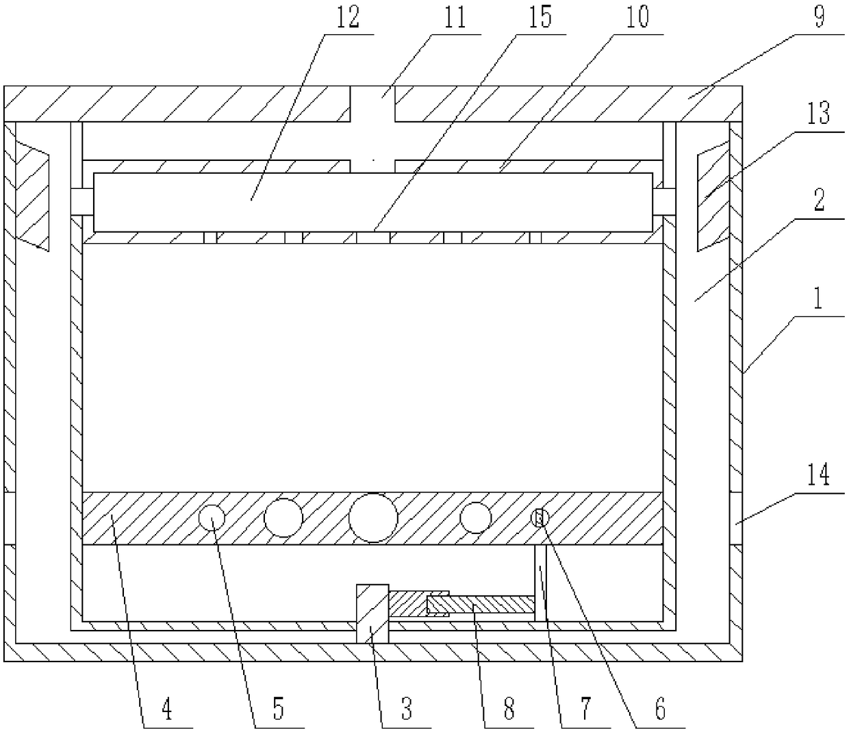 Glass cooling device