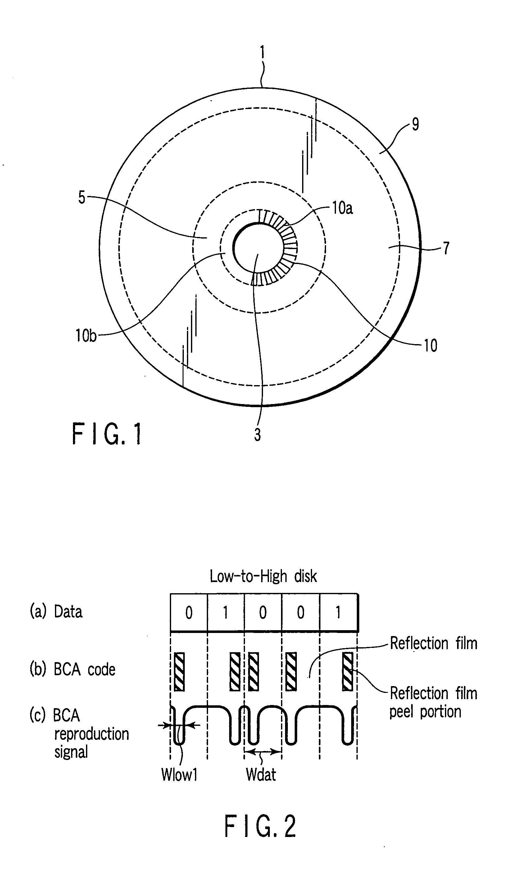 Optical disk, optical disk apparatus, optical disk recording and reproduction method, and apparatus and method for recording BCA code