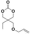 Structure, synthesis and use of 2-ethyle-2-allyloxymethyl-1,3-propylene carbonate