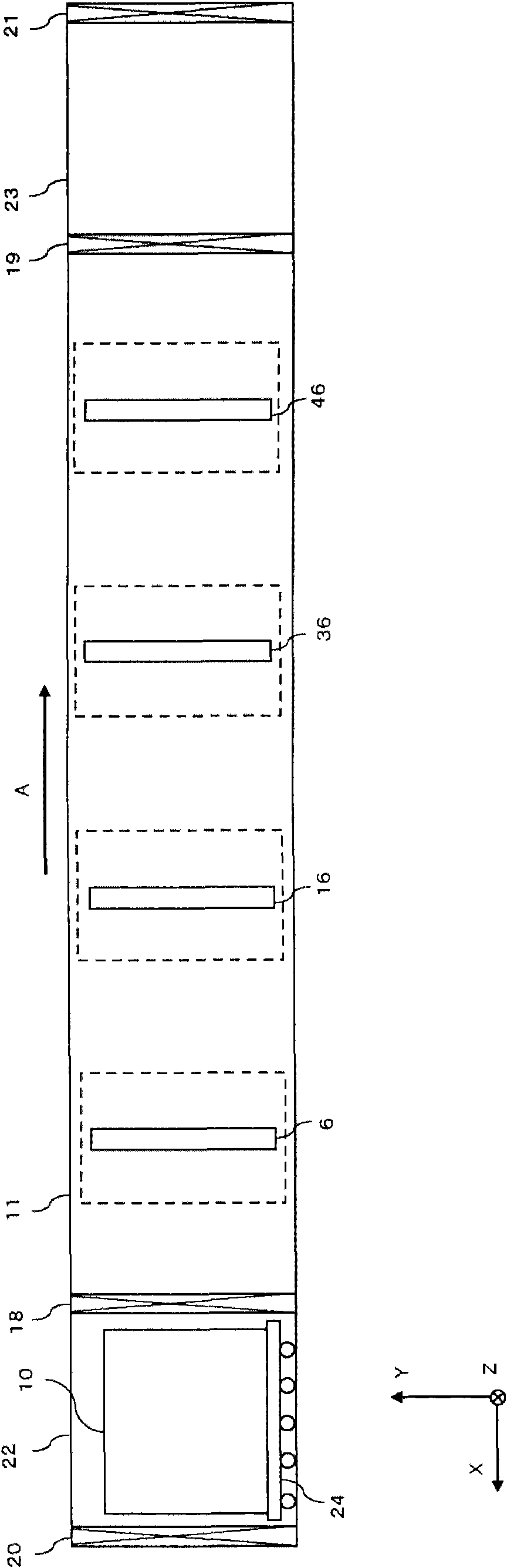 Ion implantation device and adjustment method of beam current density distribution