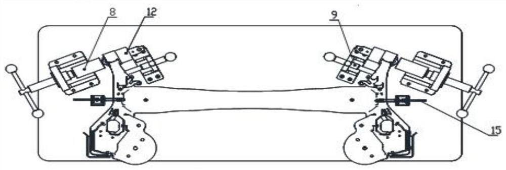 Quick dismounting platform and quick dismounting method for elastic connecting piece of torsion type rear cross beam