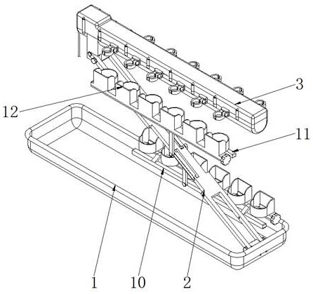 Umbrella storage device based on artificial intelligence