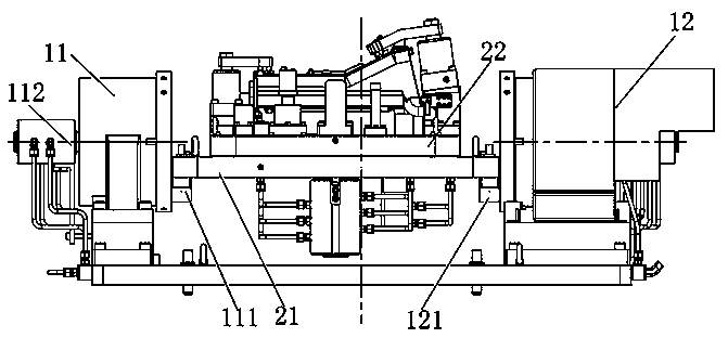 Quasi-five-axis machining centre and machining method thereof