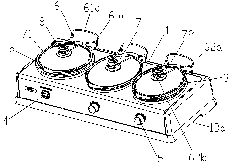 Three-in-one multi-purpose pot