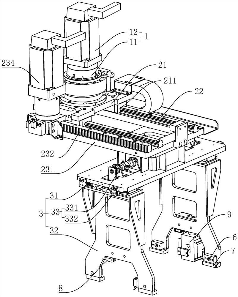 Gripper mechanism with stroke compensation and precision compensation