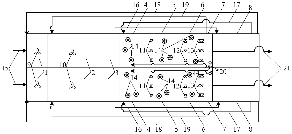 Mainstream autotrophic nitrogen removal recreation system and method based on MBBR