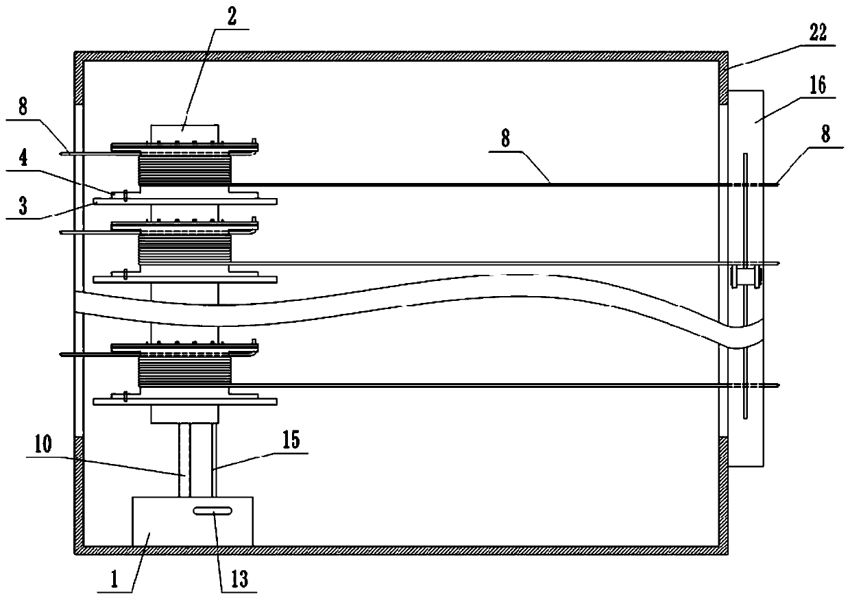 Line finishing device for electrical equipment