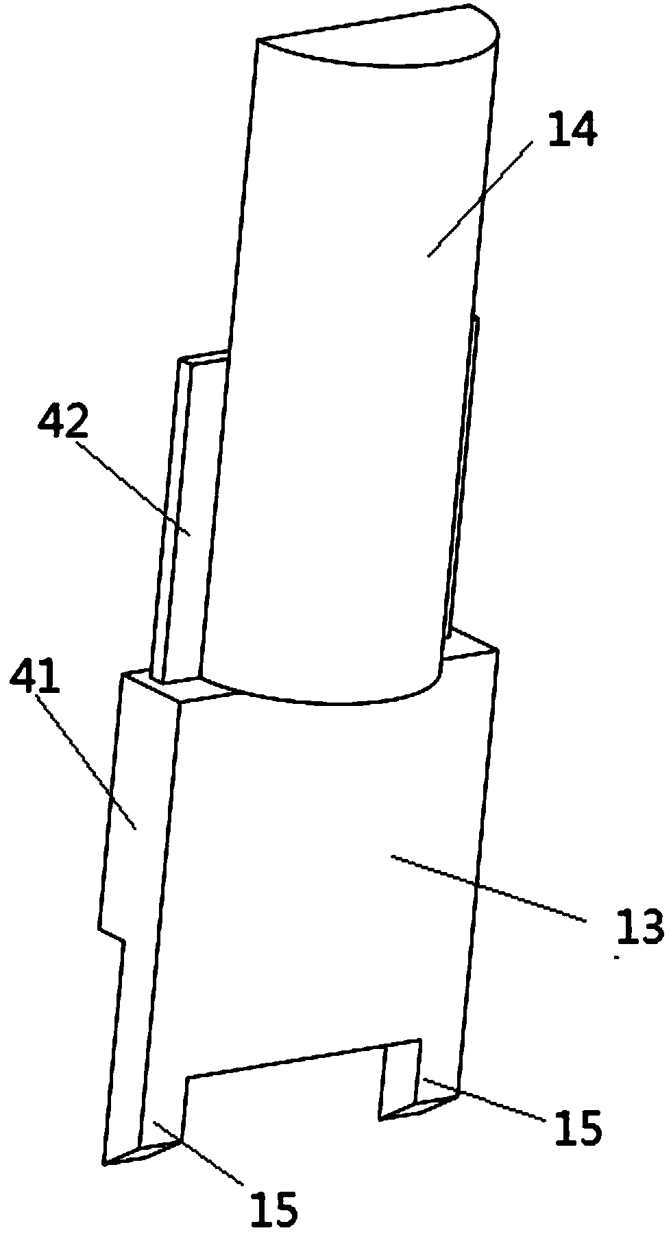 Lower opening type posterior cruciate ligament protector