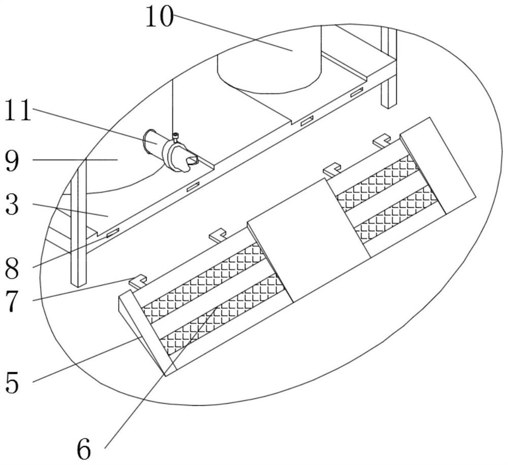 Processing method and processing device of polycarboxylic acid high-performance water reducing agent