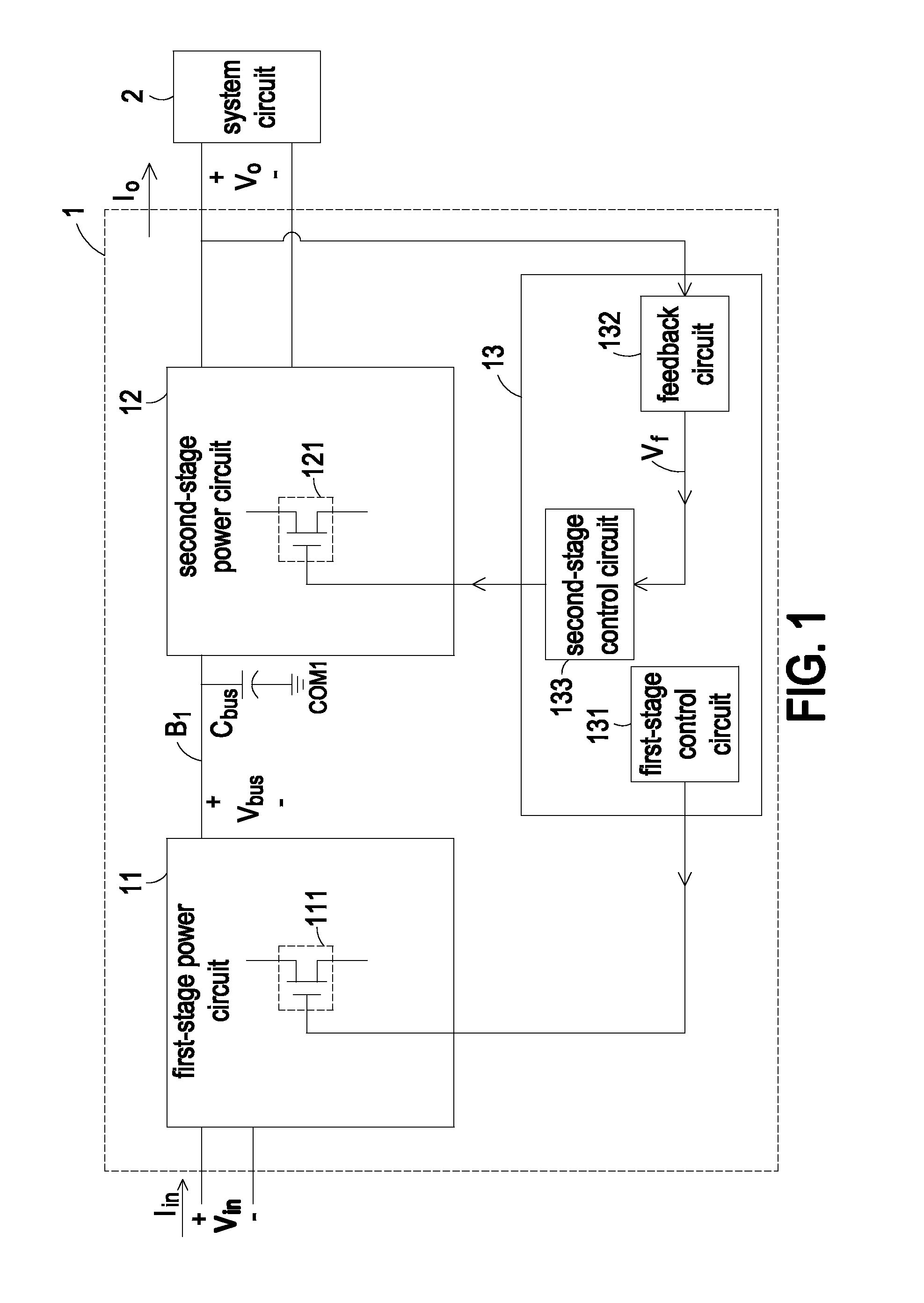Two-stage switching power supply