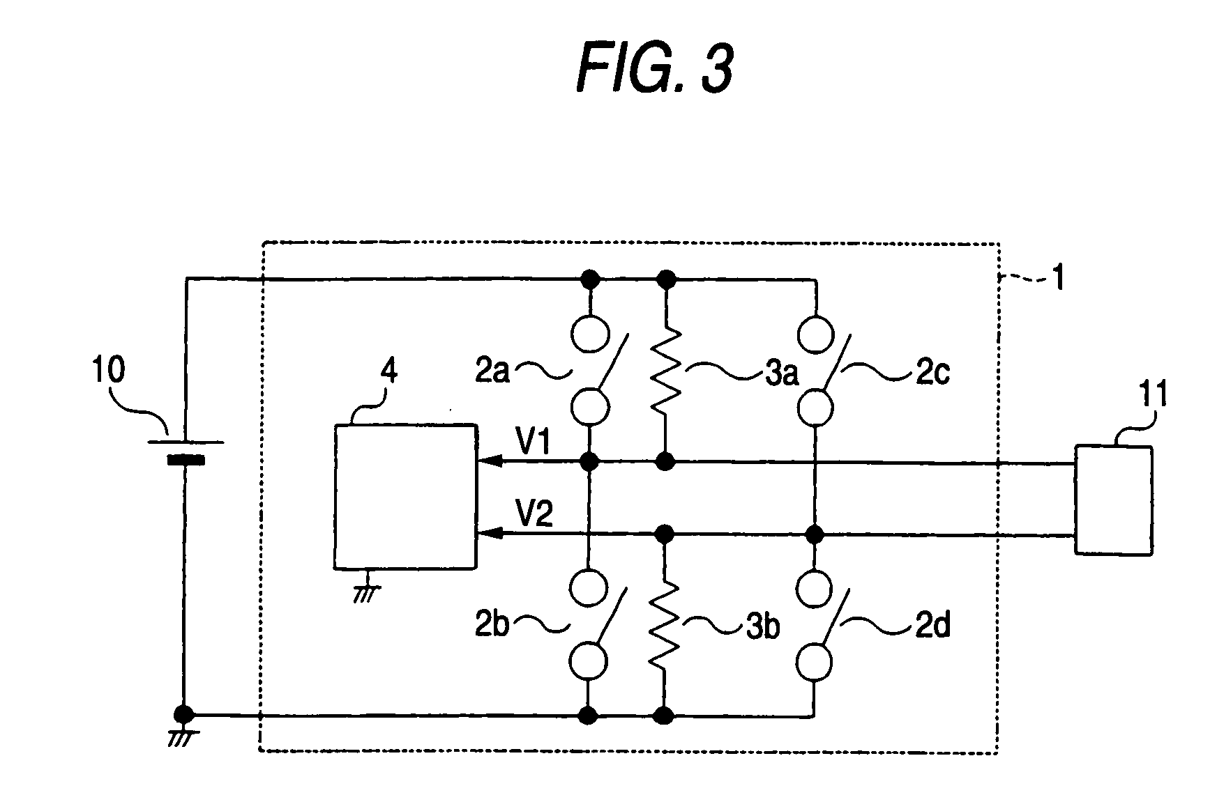 Failure detecting device for a load driving system