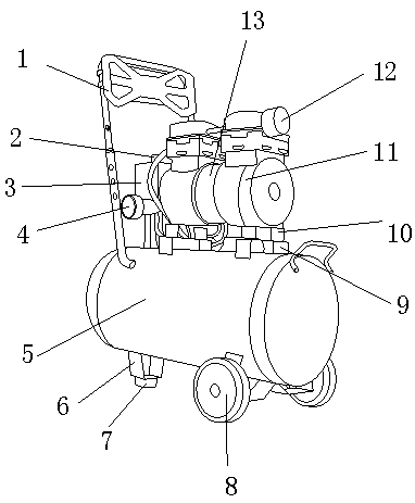 Air compressor used for flavoring production