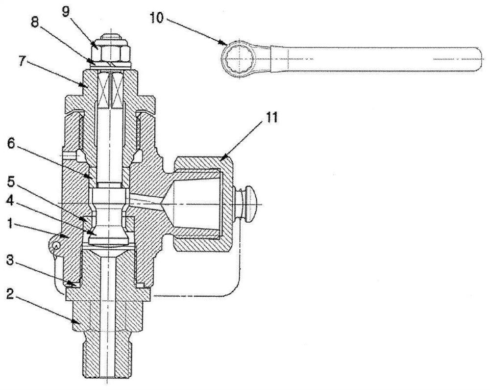 Indicator valve for measuring high sealing performance of marine diesel engine