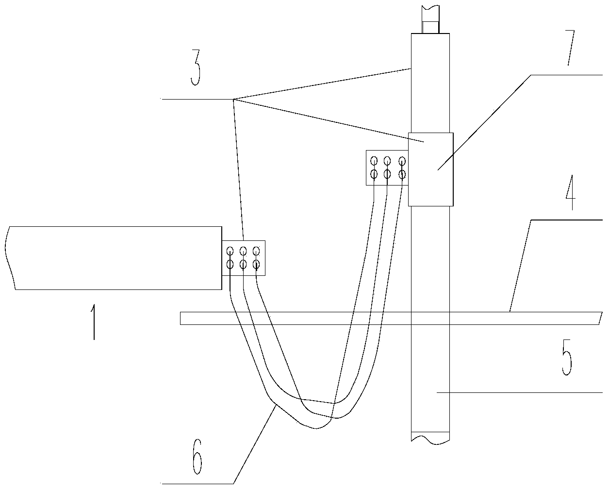 Explosion-proof treatment method of bared conductor of sodium cyanide cracking furnace