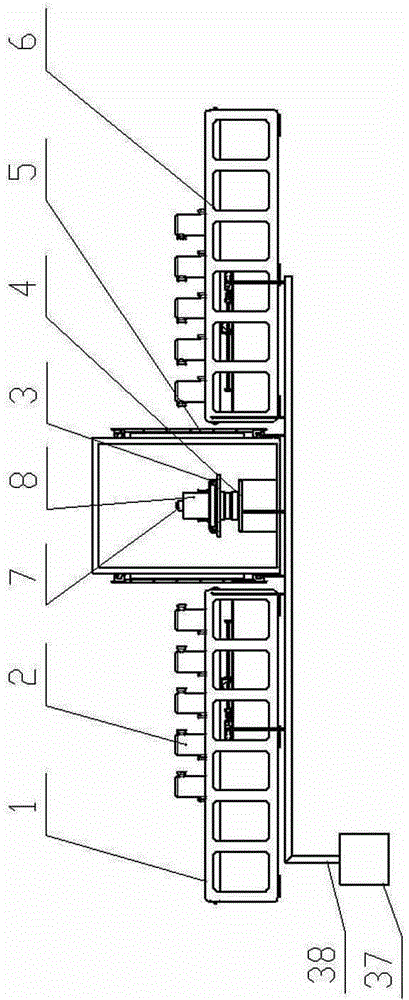 Online CT (computed tomography) nondestructive testing device