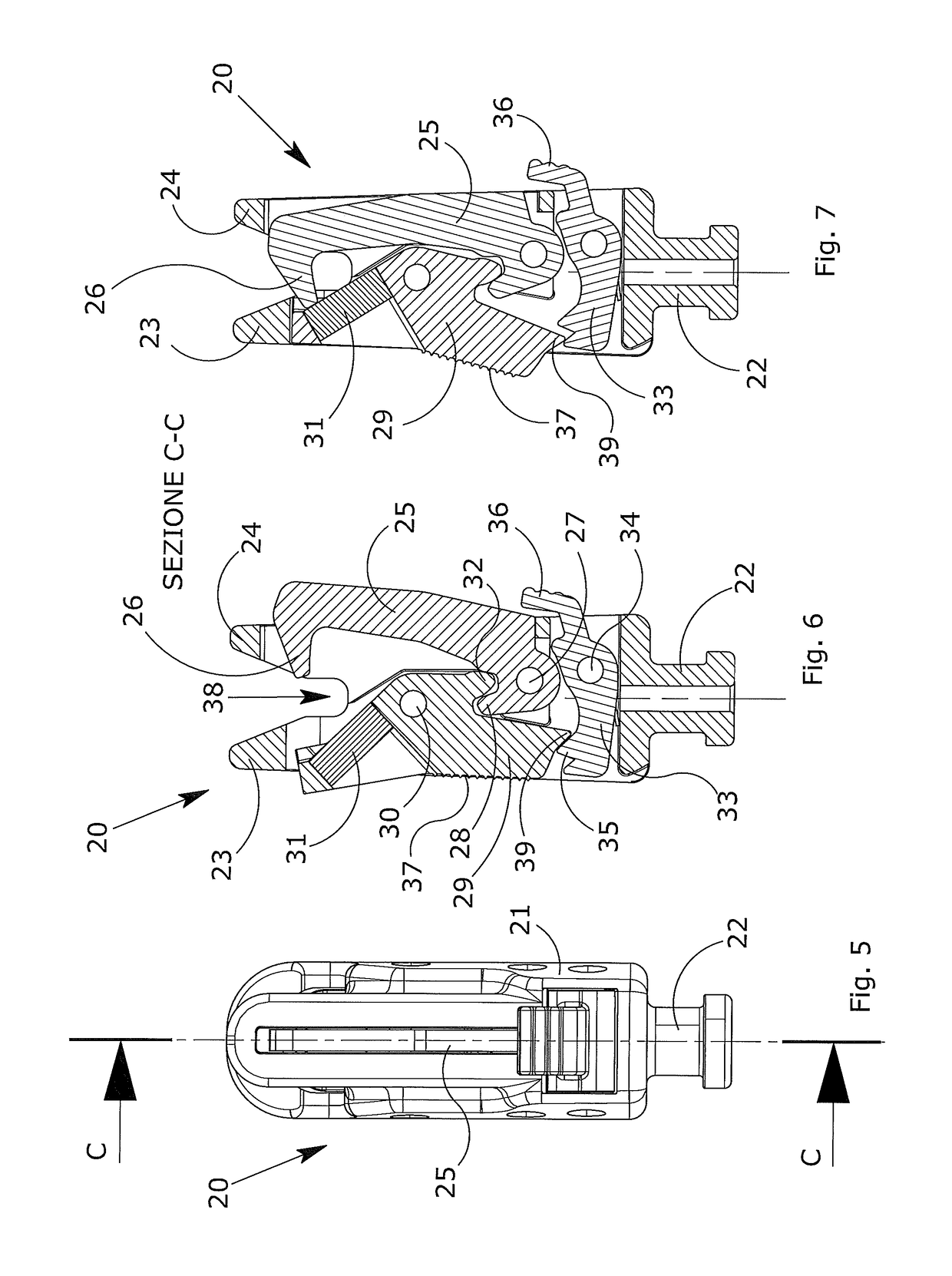 Self locking safety spring clip