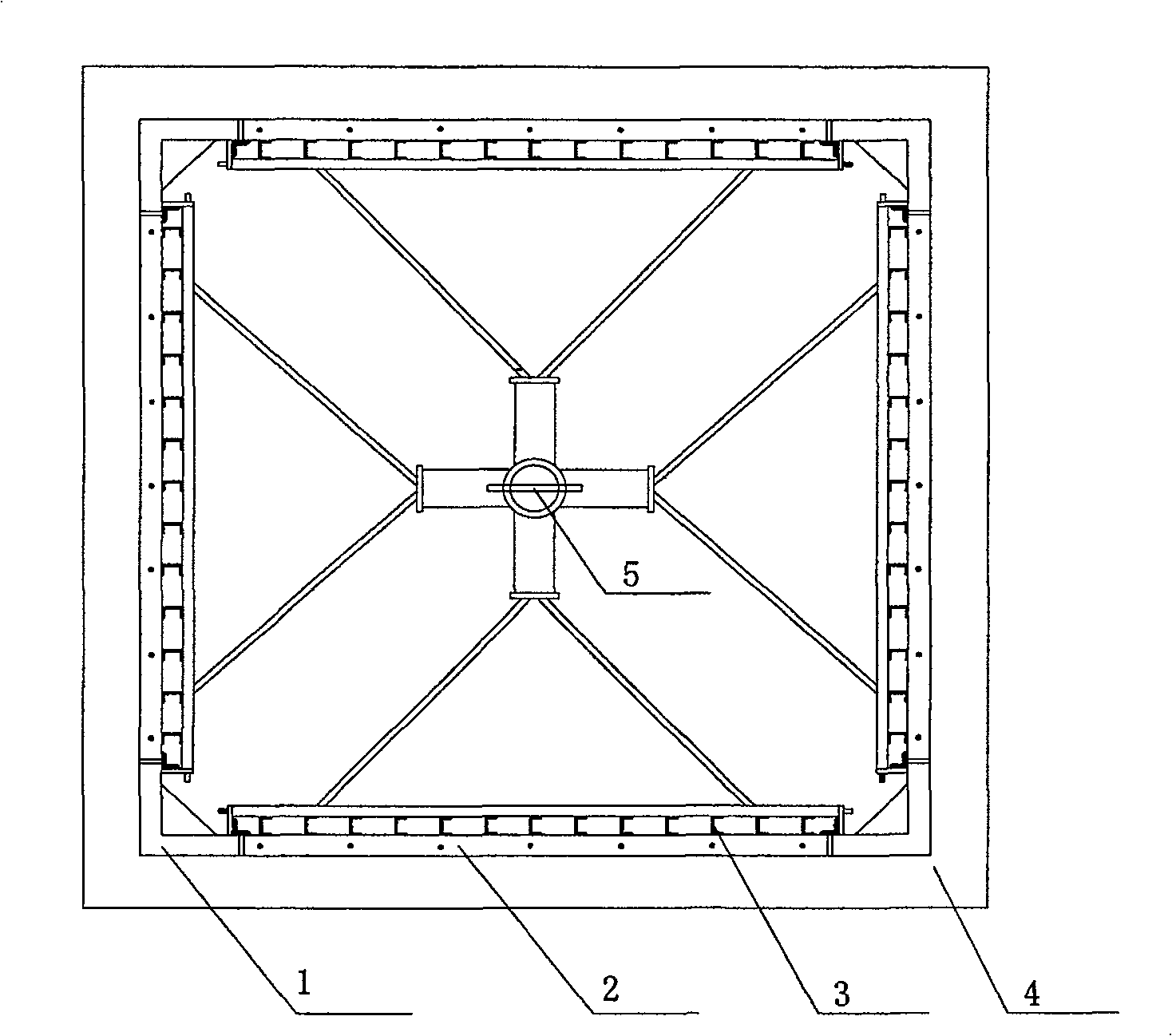 Formworkfor elevator well of high rising building and construction method thereof