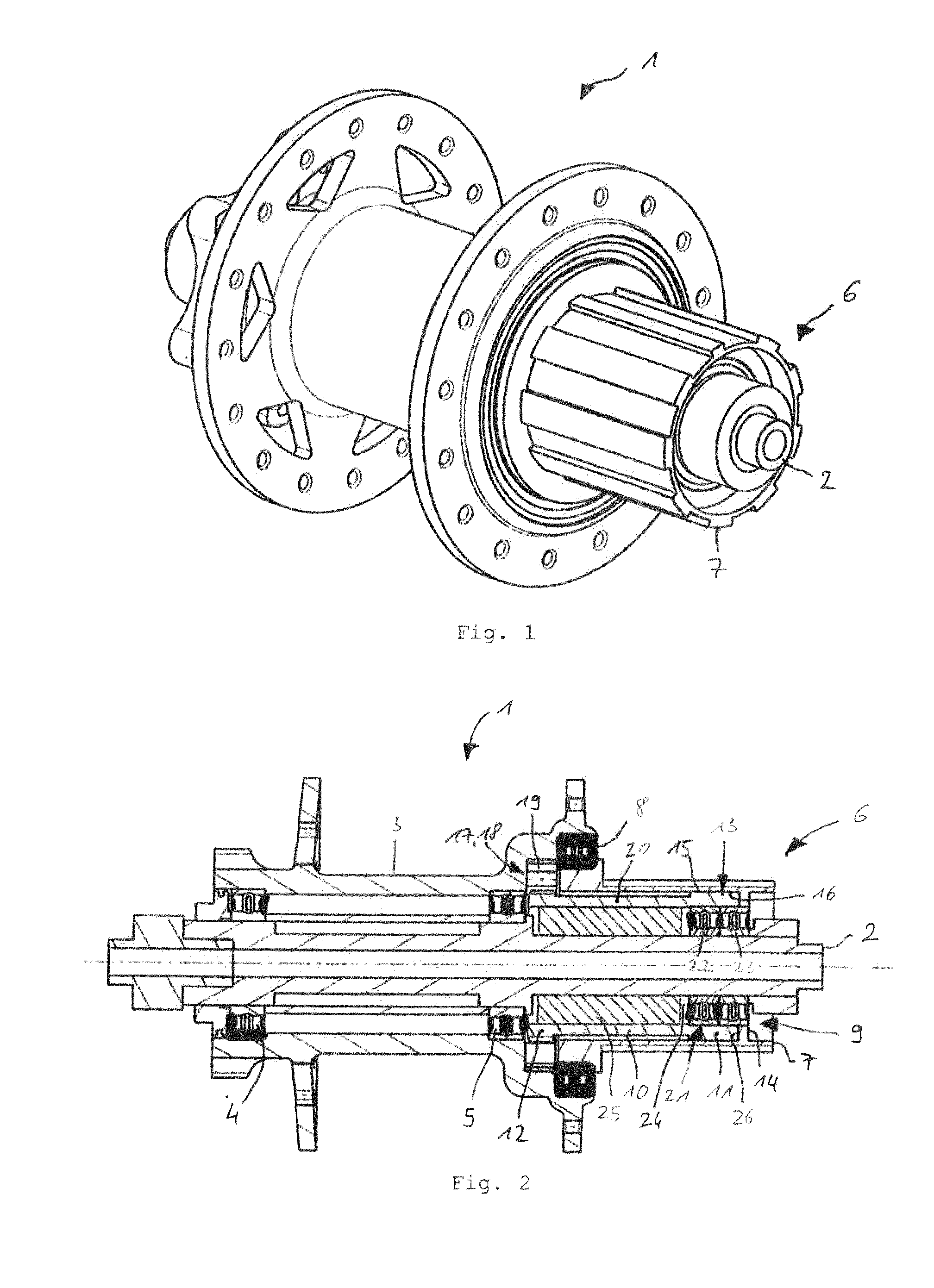 Wheel hub transmission unit for a drive wheel of a vehicle, drive wheel, and vehicle having an auxiliary drive