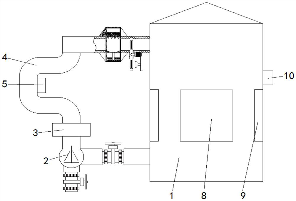 An environmental test device for testing the purification performance of indoor air purification components