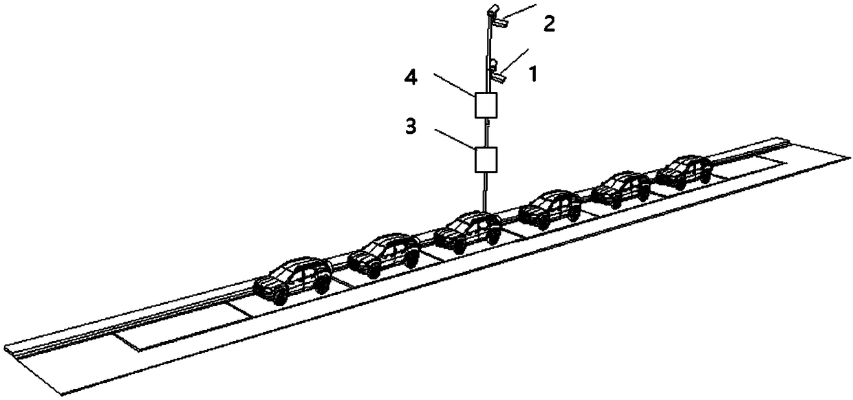 Roadside parking management system based on longitudinal multi-view image and sensor signal