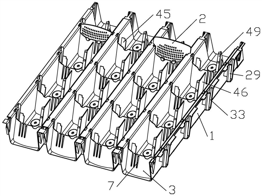 Planting frame with drainage channel