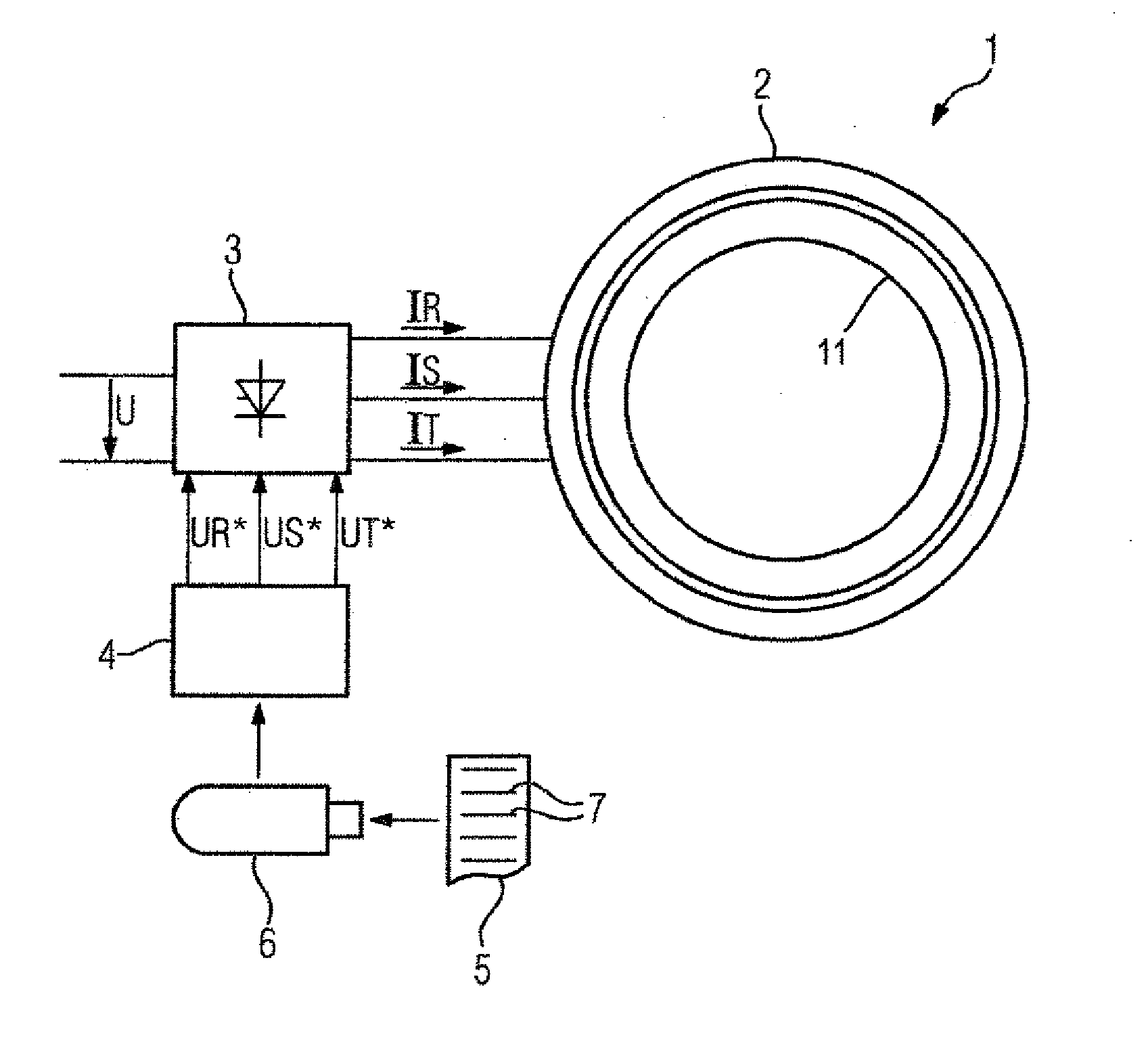 Efficient damping of vibrations of an electric machine