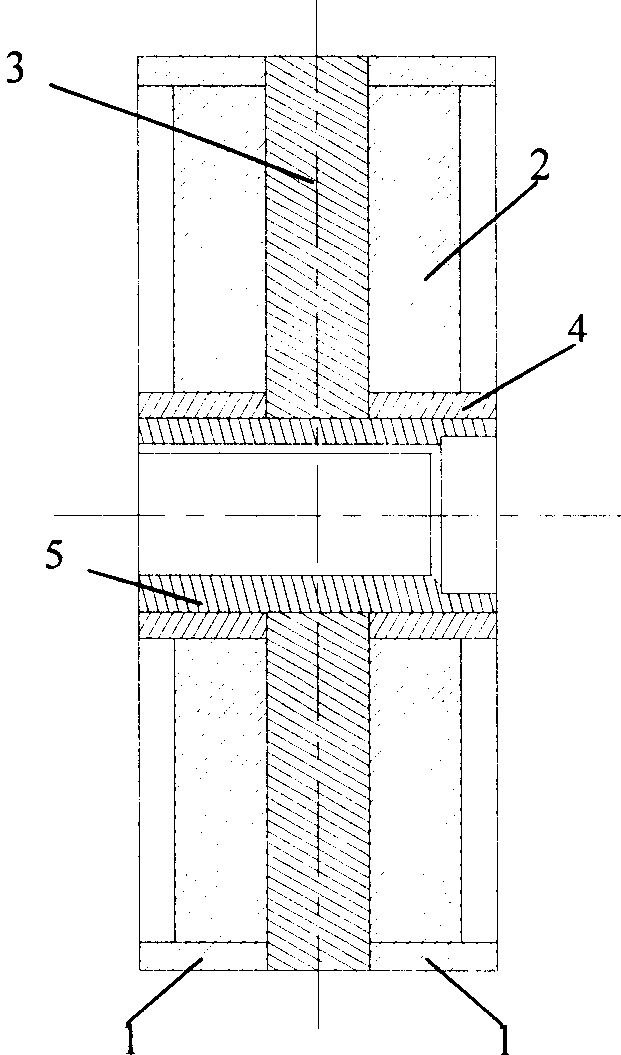 Orthogonal axis combined magnetic polishing tool