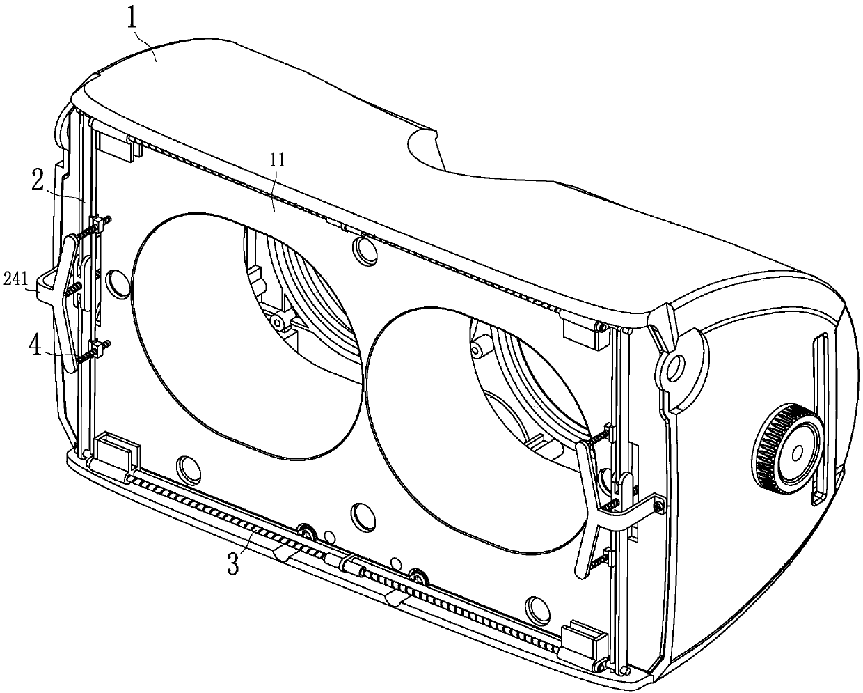 A kind of vr glasses suitable for mobile phones with flexible screen