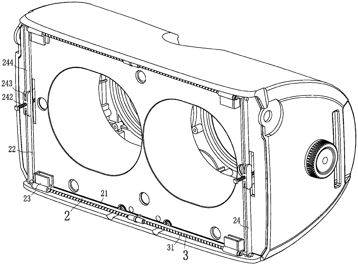 A kind of vr glasses suitable for mobile phones with flexible screen