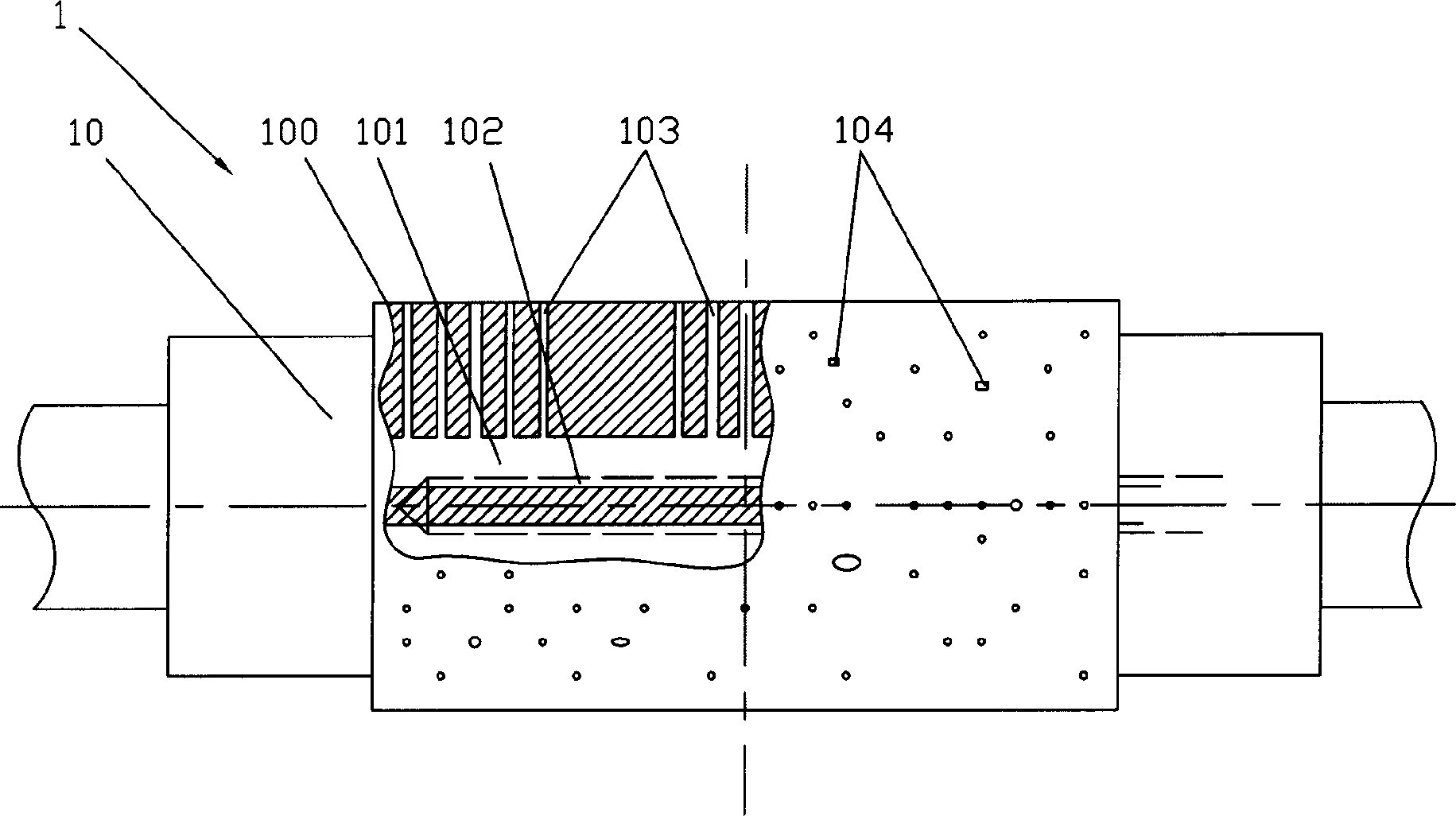 Method for producing continuous casting crystalli-zing roll