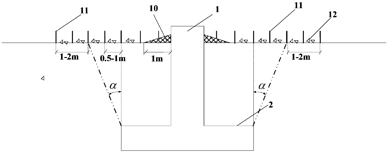 Windproof and sand-fixing reinforcement method for transmission line tower foundation
