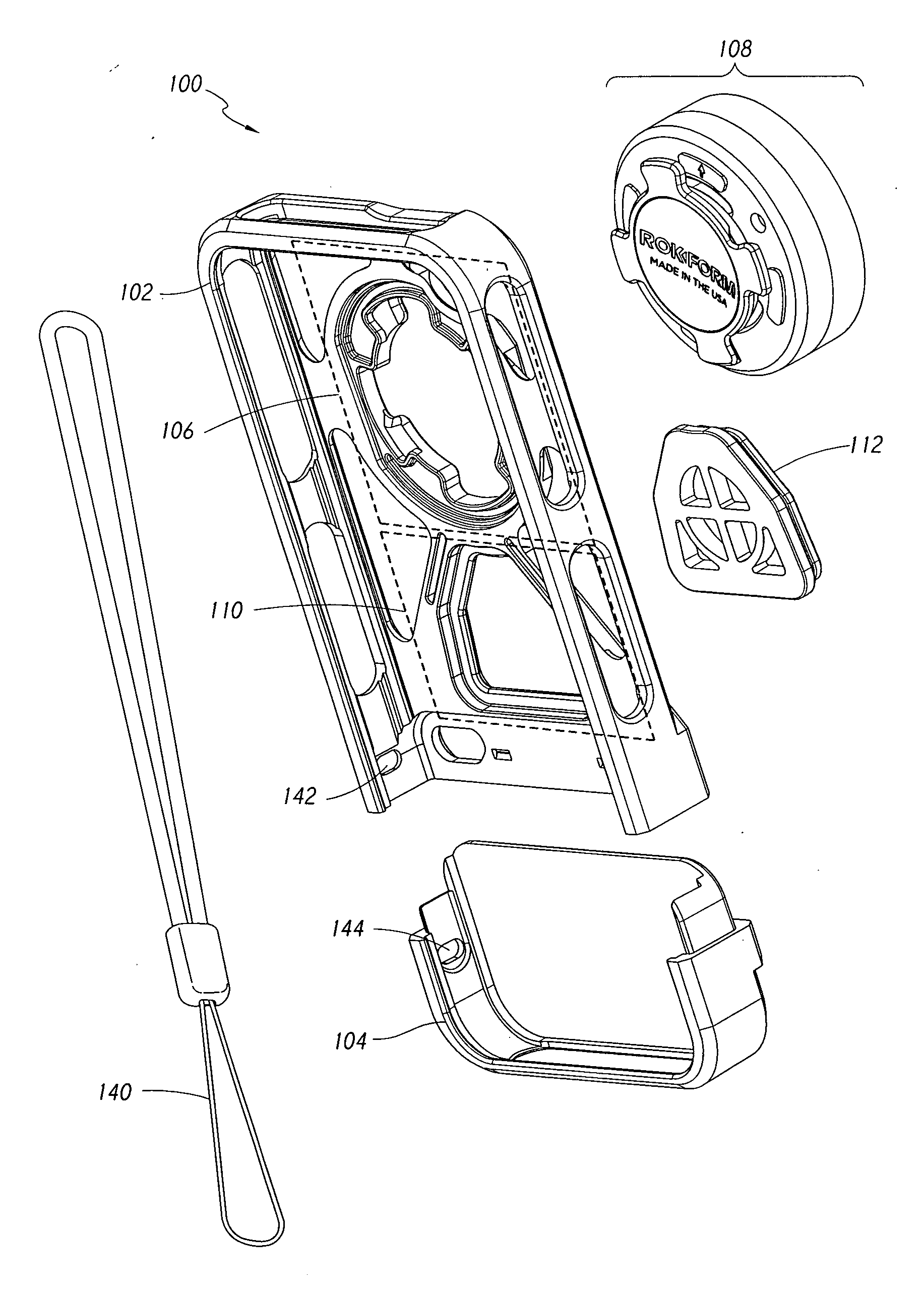 Case and mount system for handheld electronic device