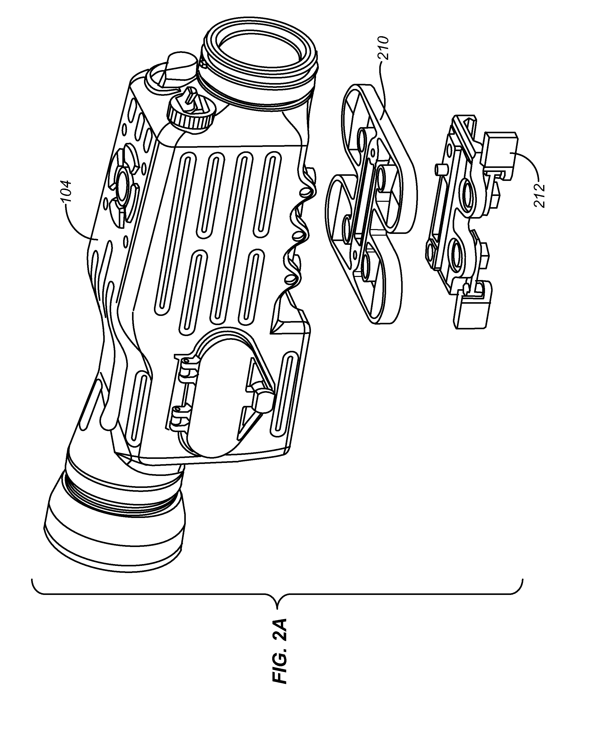 Method and apparatus for absorbing shock in an optical system