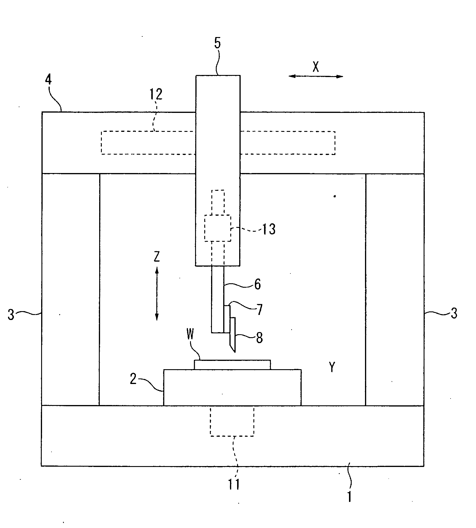 Microscopic geometry cutting device and microscopic geometry cutting method
