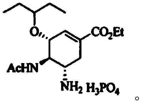 Continuous synthesis method of oseltamivir phosphate intermediate