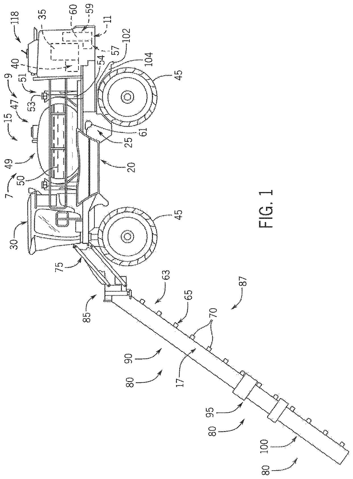 Ambient lighting system for an agricultural machine