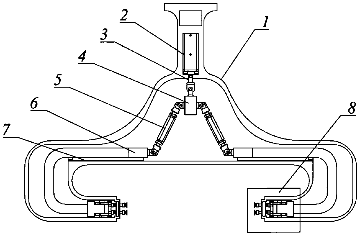 Clamp with self-locking function for products in irregular shapes