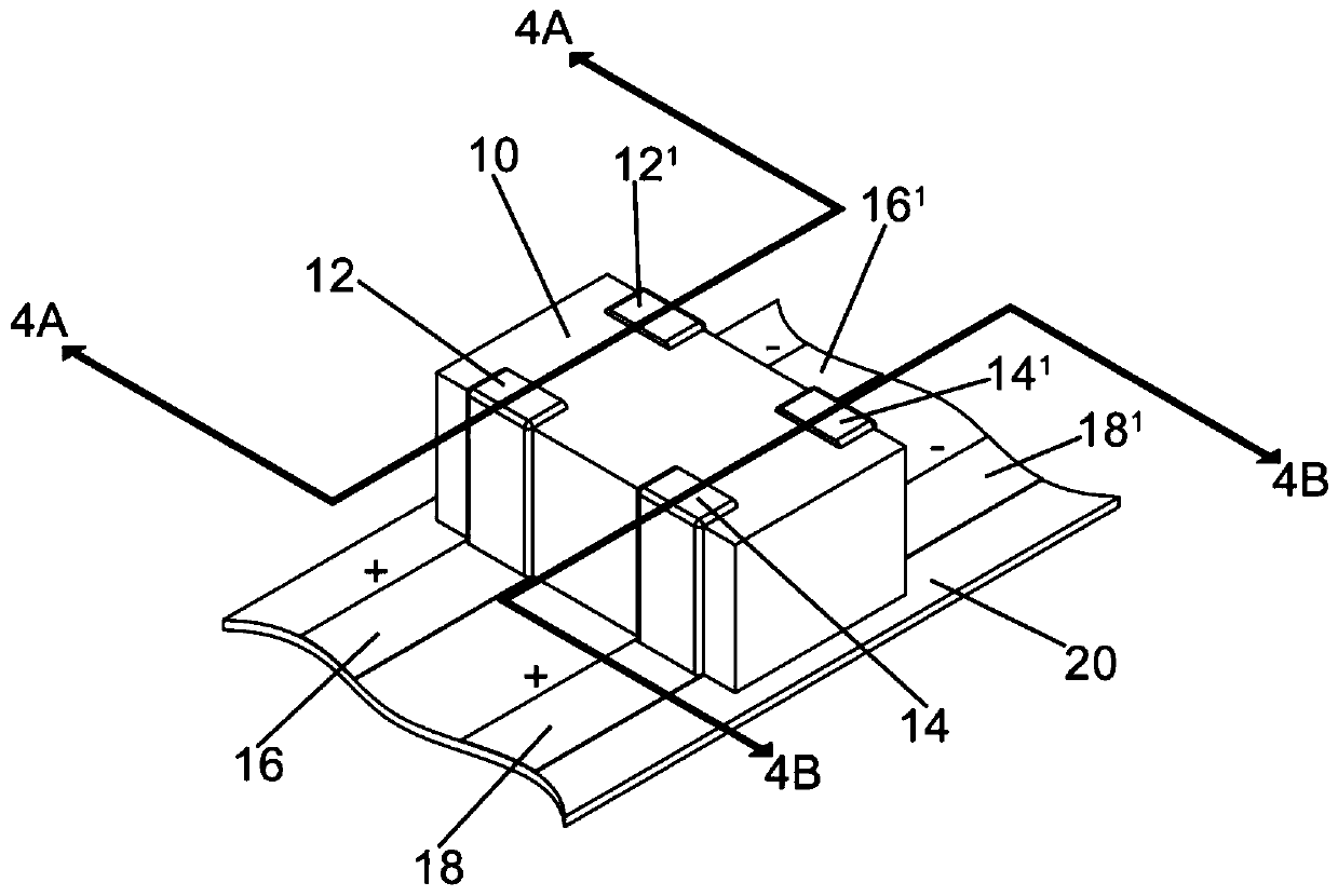 Self-damping mlcc array