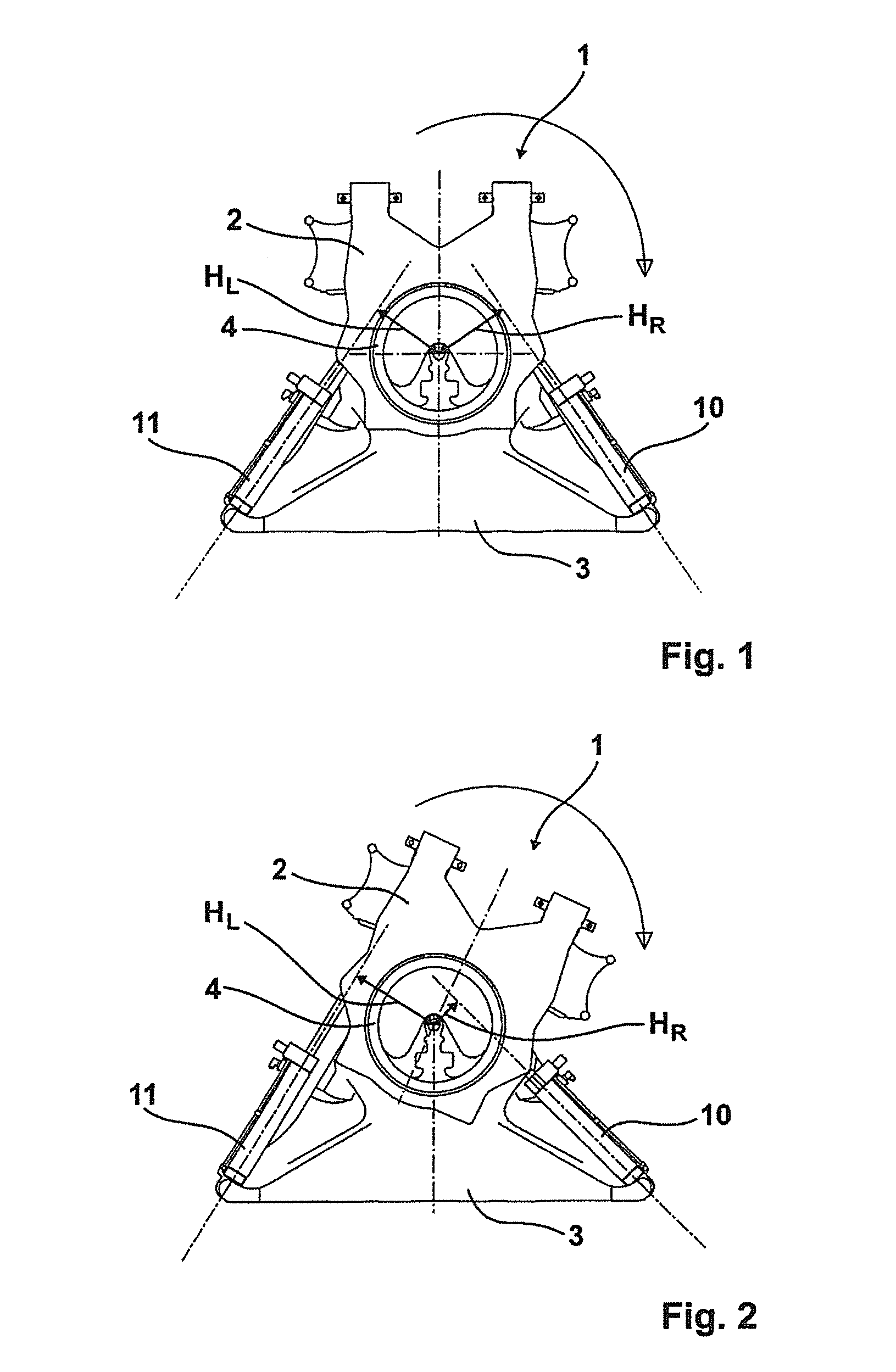 Articulated vehicle with a joint between the vehicle parts