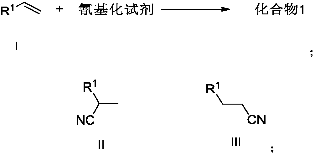 Preparation method of alkyl nitrile compound