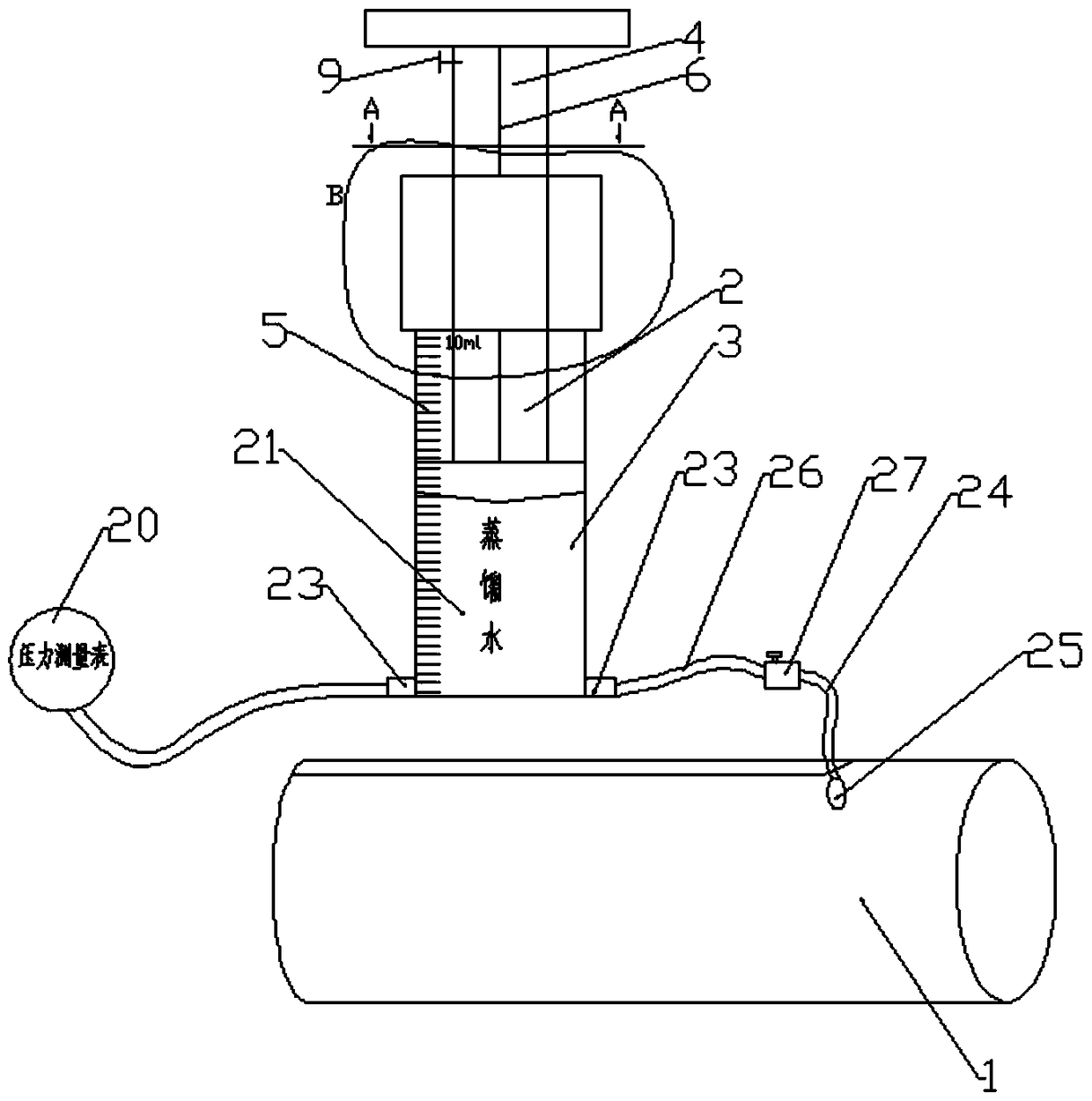 A stress detection device around an intracranial hematoma in SD rats