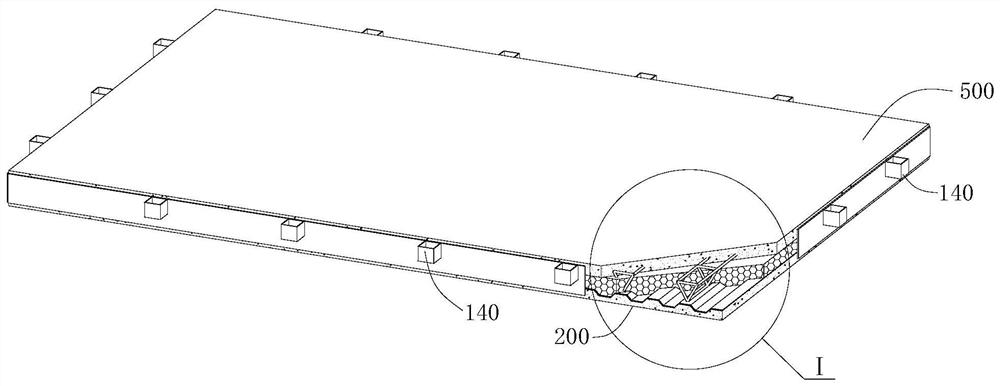 Prefabricated composite floor slab and its construction method