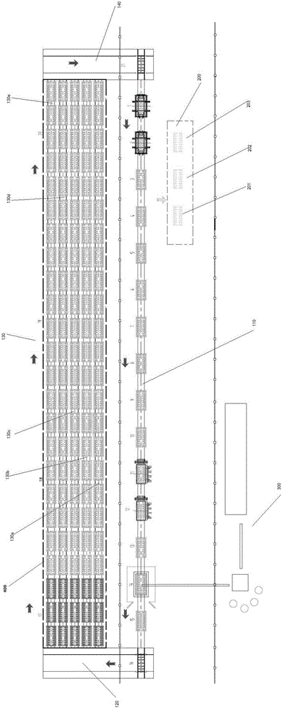Assembly-line automatic manufacturing technology for pre-stressed concrete track board unit by pre-tensioning method
