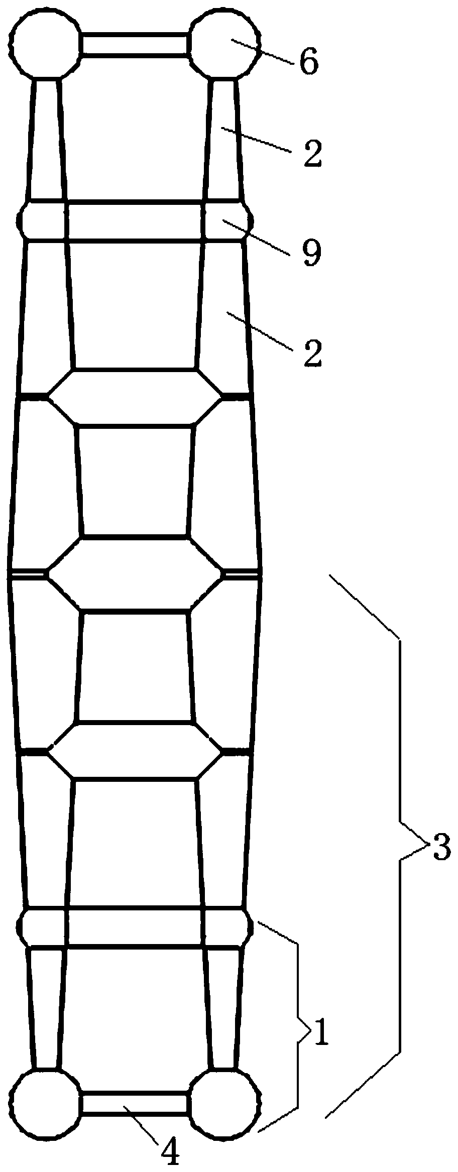 Composite unit for bone implant, porous scaffold and preparation method