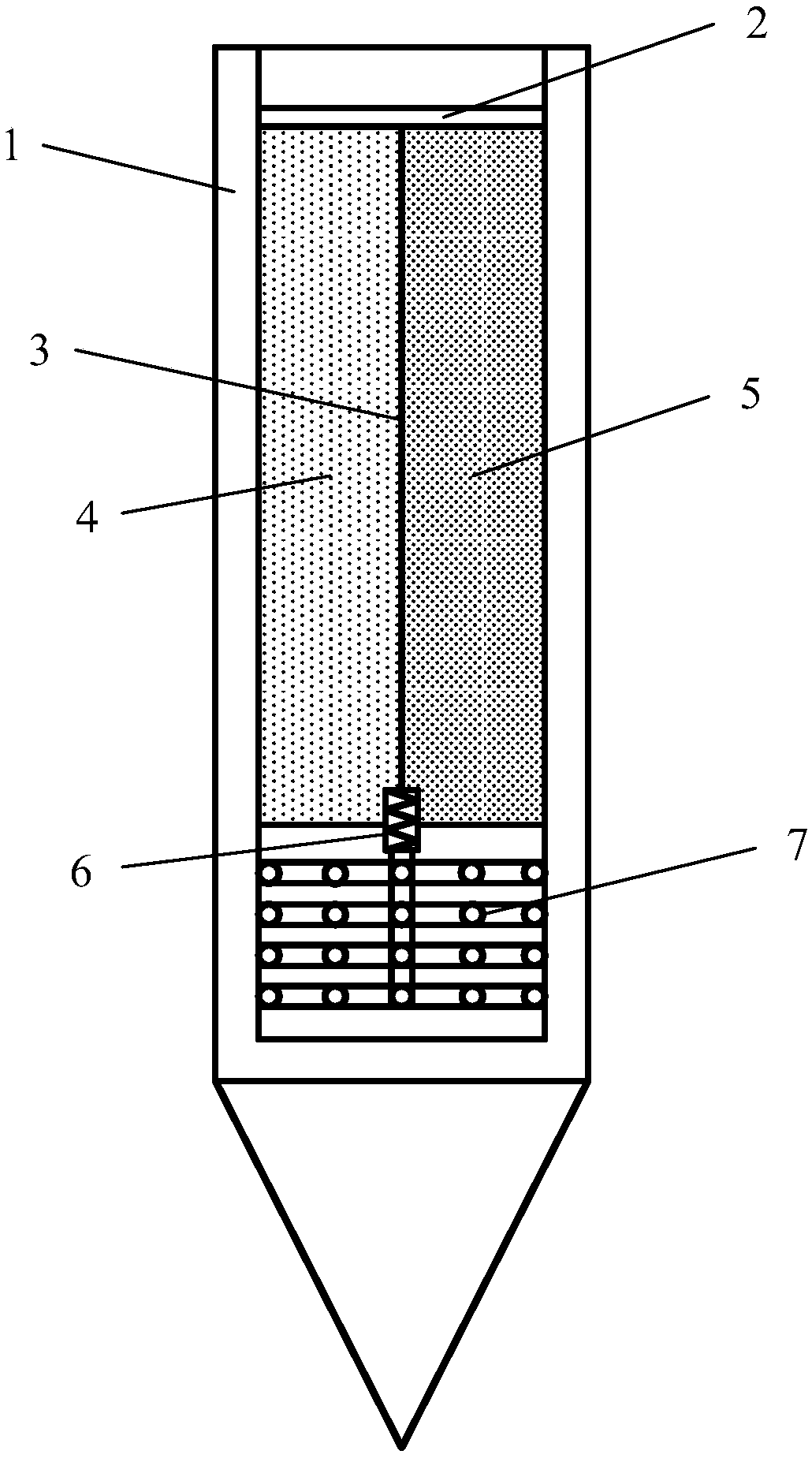 Underwater consolidation pile and construction method thereof